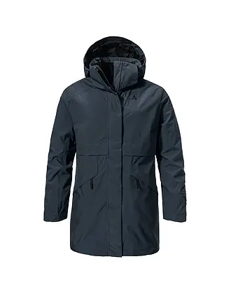 SCHÖFFEL | Damen Winterparka Malkay Hoodie | dunkelblau